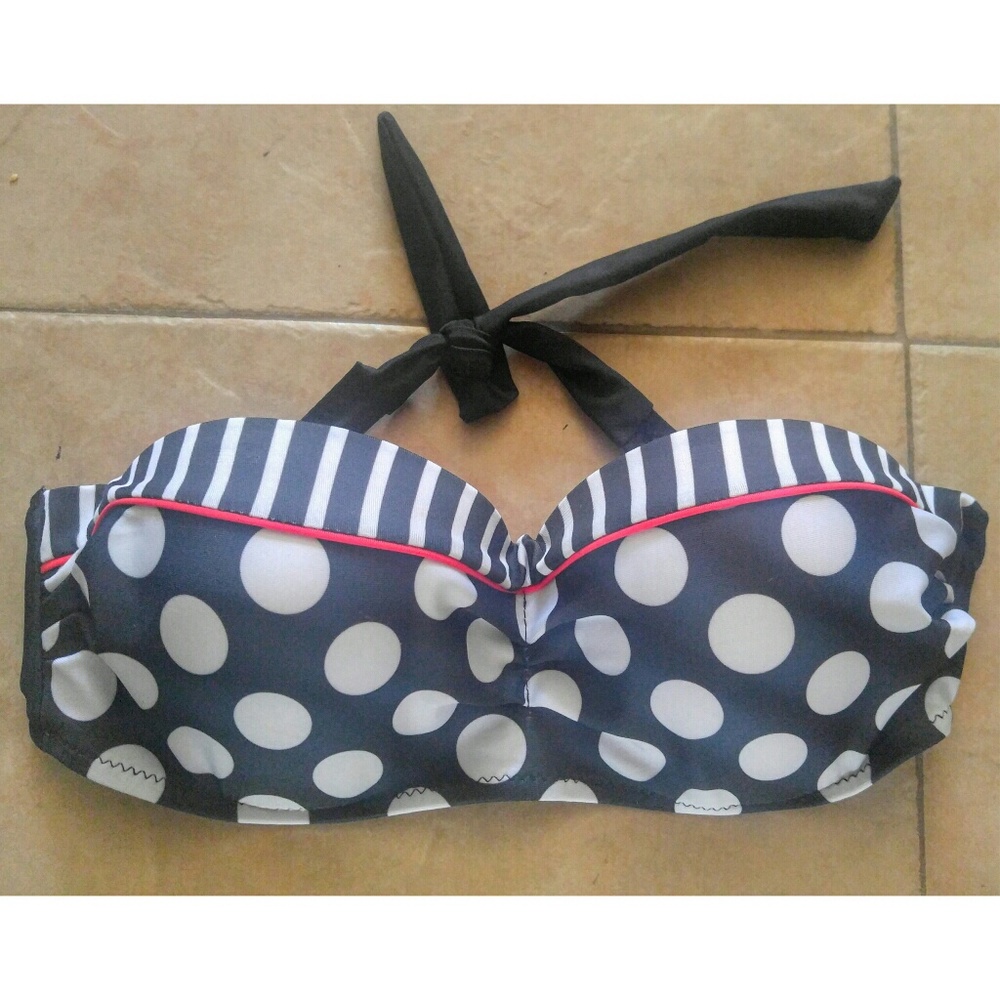 Rockabilly Style Bikini strapless top tie LARGE